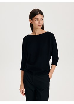 Reserved - Bluzka z wiskozą - czarny ze sklepu Reserved w kategorii Bluzki damskie - zdjęcie 169390911