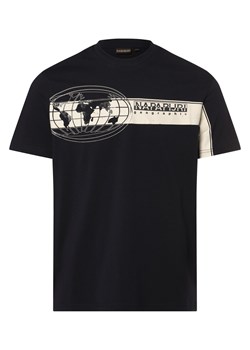 Napapijri Koszulka męska Mężczyźni Bawełna granatowy nadruk ze sklepu vangraaf w kategorii T-shirty męskie - zdjęcie 169391130