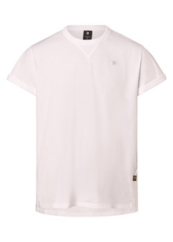 G-Star RAW Koszulka męska Mężczyźni Bawełna biały jednolity ze sklepu vangraaf w kategorii T-shirty męskie - zdjęcie 169391140