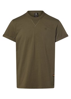 G-Star RAW Koszulka męska Mężczyźni Bawełna khaki jednolity ze sklepu vangraaf w kategorii T-shirty męskie - zdjęcie 169391141