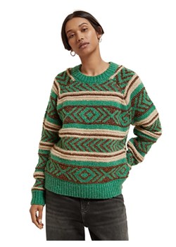 Scotch &amp; Soda Sweter w kolorze zielono-beżowym ze sklepu Limango Polska w kategorii Swetry damskie - zdjęcie 169393062
