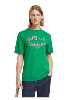 Scotch &amp; Soda Koszulka w kolorze zielonym ze sklepu Limango Polska w kategorii T-shirty męskie - zdjęcie 169393164