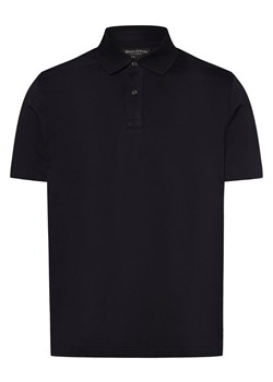 Marc O'Polo Męska koszulka polo Mężczyźni Bawełna czarny jednolity ze sklepu vangraaf w kategorii T-shirty męskie - zdjęcie 169394493