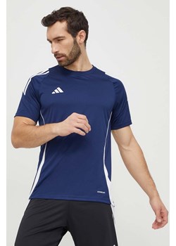 adidas Performance t-shirt treningowy Tiro 24 kolor granatowy z aplikacją  IS1018 ze sklepu ANSWEAR.com w kategorii T-shirty męskie - zdjęcie 169396473