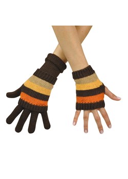 Rękawiczki / mitenki w paseczki ze sklepu JK-Collection w kategorii Rękawiczki damskie - zdjęcie 169401070