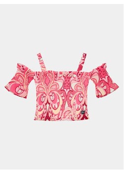 Guess Bluzka J4GH01 WA2T0 Różowy Regular Fit ze sklepu MODIVO w kategorii Bluzki dziewczęce - zdjęcie 169402714