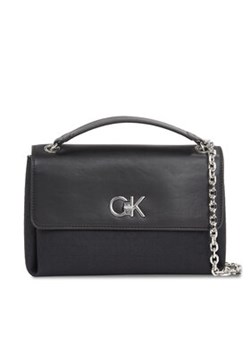 Calvin Klein Torebka Re-Lock Conv Shoulder Bag_Jcq K60K611755 Czarny ze sklepu MODIVO w kategorii Listonoszki - zdjęcie 169402930
