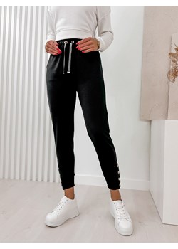 spodnie zeria czarne l/40 ze sklepu UBRA w kategorii Spodnie damskie - zdjęcie 169406444