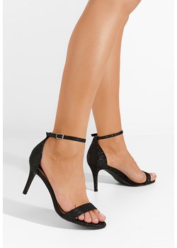 Czarne sandały na szpilce Zalika ze sklepu Zapatos w kategorii Sandały damskie - zdjęcie 169406751