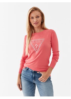 Guess Sweter Diane W3YR46 Z2NQ2 Różowy Regular Fit ze sklepu MODIVO w kategorii Swetry damskie - zdjęcie 169413473