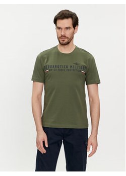 Aeronautica Militare T-Shirt 241TS1942J538 Zielony Regular Fit ze sklepu MODIVO w kategorii T-shirty męskie - zdjęcie 169414024