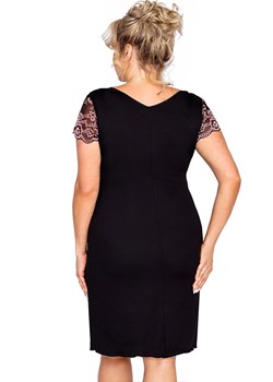Koszulka nocna damska plus size Adele, Kolor czarny, Rozmiar 3XL, Donna ze sklepu Primodo w kategorii Koszule nocne - zdjęcie 169414271