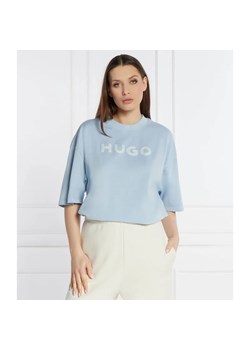 HUGO T-shirt Drisela | Oversize fit ze sklepu Gomez Fashion Store w kategorii Bluzki damskie - zdjęcie 169415052