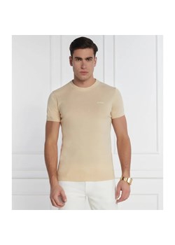 GUESS T-shirt | Regular Fit | z dodatkiem jedwabiu ze sklepu Gomez Fashion Store w kategorii T-shirty męskie - zdjęcie 169415080