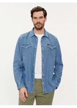 Lee Koszula jeansowa Western 112349983 Niebieski Regular Fit ze sklepu MODIVO w kategorii Koszule męskie - zdjęcie 169416760