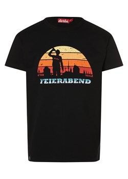 Derbe Koszulka męska Mężczyźni Bawełna czarny nadruk ze sklepu vangraaf w kategorii T-shirty męskie - zdjęcie 169417152
