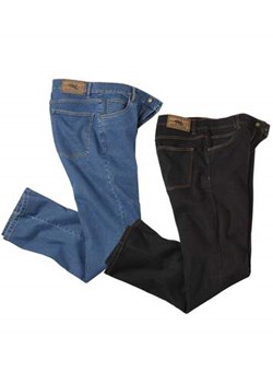 Zestaw 2 par niebieskich i czarnych jeansów regular ze stretchem ze sklepu Atlas For Men w kategorii Jeansy męskie - zdjęcie 169418873