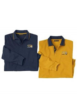 Zestaw 2 polo z dzianiny pika Winter ze sklepu Atlas For Men w kategorii T-shirty męskie - zdjęcie 169418934