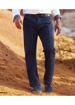 Wygodne, niebieskie jeansy regular ze stretchem ze sklepu Atlas For Men w kategorii Jeansy męskie - zdjęcie 169419034