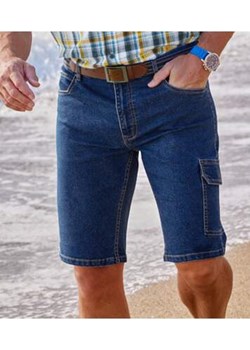 Bermudy-bojówki z lekkiego jeansu ze stretchem ze sklepu Atlas For Men w kategorii Spodenki męskie - zdjęcie 169419043