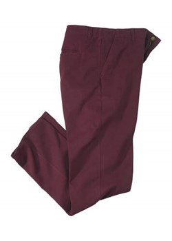 Bordowe spodnie Chino ze sklepu Atlas For Men w kategorii Spodnie męskie - zdjęcie 169419060