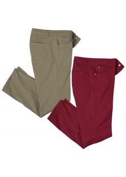 Zestaw 2 par wygodnych spodni ze stretchem ze sklepu Atlas For Men w kategorii Spodnie męskie - zdjęcie 169419084