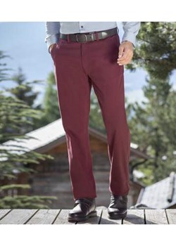 Bordowe spodnie chino ze strechem ze sklepu Atlas For Men w kategorii Spodnie męskie - zdjęcie 169419203