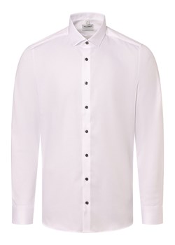 Olymp Level Five Koszula męska Mężczyźni Modern Fit Bawełna biały jednolity ze sklepu vangraaf w kategorii Koszule męskie - zdjęcie 169419940