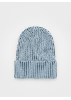 Reserved - Strukturalna czapka beanie - niebieski ze sklepu Reserved w kategorii Czapki zimowe męskie - zdjęcie 169421021