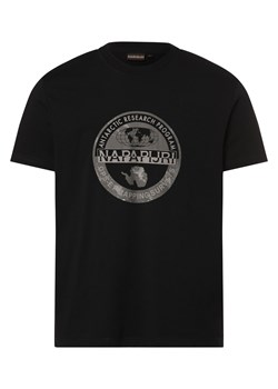 Napapijri Koszulka męska Mężczyźni Bawełna czarny nadruk ze sklepu vangraaf w kategorii T-shirty męskie - zdjęcie 169421282