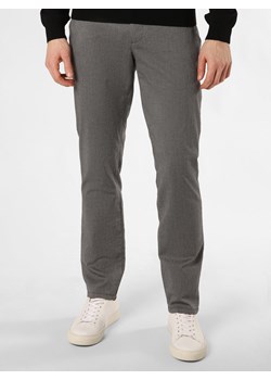 Alberto Spodnie Mężczyźni Bawełna antracytowy wypukły wzór tkaniny ze sklepu vangraaf w kategorii Spodnie męskie - zdjęcie 169421310