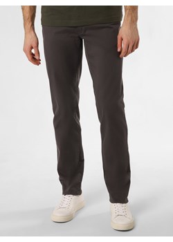 BRAX Spodnie - Cadiz Mężczyźni Bawełna antracytowy jednolity ze sklepu vangraaf w kategorii Spodnie męskie - zdjęcie 169421313