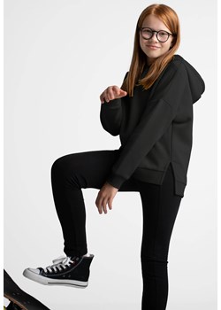 Czarna bluza dziewczęca oversize z kapturem B-DUKA JUNIOR ze sklepu Volcano.pl w kategorii Bluzy dziewczęce - zdjęcie 169421682