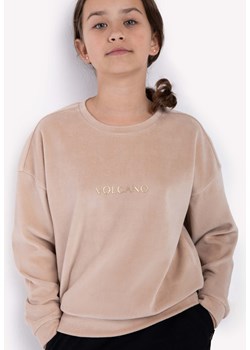 Welurowa bluza dziewczęca B-SILLY JUNIOR ze sklepu Volcano.pl w kategorii Bluzy dziewczęce - zdjęcie 169421744