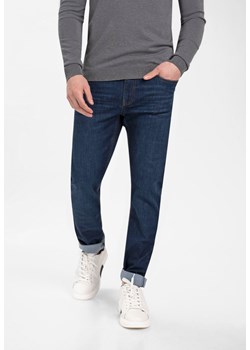 Męskie spodnie jeansowe o prostej nogawce D-LEON 44 plus size ze sklepu Volcano.pl w kategorii Jeansy męskie - zdjęcie 169421811
