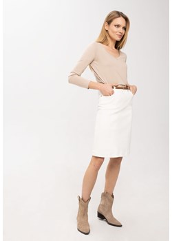 Biała jeansowa spódnica G-EBBY ze sklepu Volcano.pl w kategorii Spódnice - zdjęcie 169421844