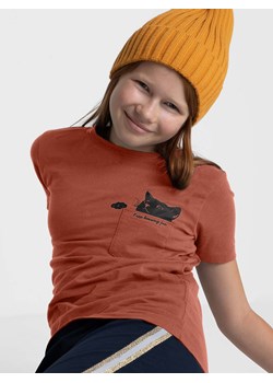 Koszulka z bawełny organicznej T-CAT JUNIOR ze sklepu Volcano.pl w kategorii Bluzki dziewczęce - zdjęcie 169422330