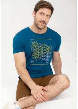 Koszulka bawełniana męska T-GRID ze sklepu Volcano.pl w kategorii T-shirty męskie - zdjęcie 169422382