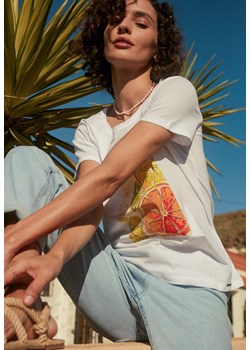 Koszulka damska z kolorowym motywem owocowym T-KOKTAIL ze sklepu Volcano.pl w kategorii Bluzki damskie - zdjęcie 169422411