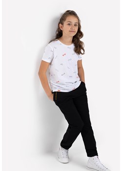 Dziewczęca koszulka z wydłużonym tyłem T-LOOK JUNIOR ze sklepu Volcano.pl w kategorii Bluzki dziewczęce - zdjęcie 169422424