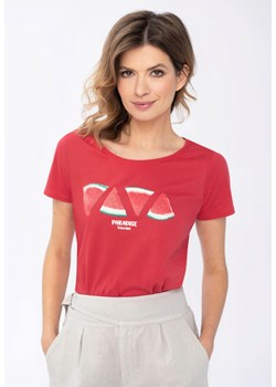 Damska koszulka z krótkim rękawem T-MELLA ze sklepu Volcano.pl w kategorii Bluzki damskie - zdjęcie 169422434