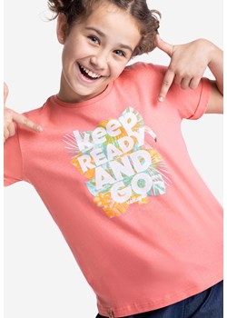 Dziewczęca koszulka z kolorowym nadrukiem T-READY JUNIOR ze sklepu Volcano.pl w kategorii Bluzki dziewczęce - zdjęcie 169422483