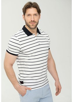 Męska koszulka polo w paski T-SHIP ze sklepu Volcano.pl w kategorii T-shirty męskie - zdjęcie 169422501