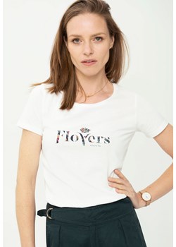 Koszulka damska z napisem i krótkim rękawem T-TESY ze sklepu Volcano.pl w kategorii Bluzki damskie - zdjęcie 169422521
