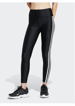 adidas Legginsy 3-Stripes IU2522 Czarny Slim Fit ze sklepu MODIVO w kategorii Spodnie damskie - zdjęcie 169423293