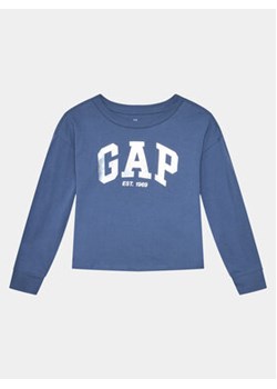 Gap Bluza 788206-03 Niebieski Regular Fit ze sklepu MODIVO w kategorii Bluzy dziewczęce - zdjęcie 169423461