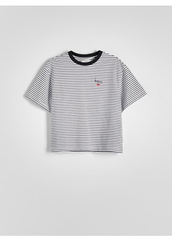 Reserved - T-shirt boxy z haftem - wielobarwny ze sklepu Reserved w kategorii Bluzki damskie - zdjęcie 169424314