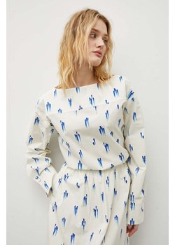 Lovechild bluzka bawełniana damska kolor beżowy wzorzysta ze sklepu ANSWEAR.com w kategorii Bluzki damskie - zdjęcie 169426352