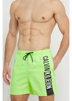 Calvin Klein szorty kąpielowe kolor zielony ze sklepu ANSWEAR.com w kategorii Kąpielówki - zdjęcie 169426370