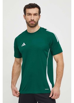 adidas Performance t-shirt treningowy Tiro 24 kolor zielony z aplikacją  IS1017 ze sklepu ANSWEAR.com w kategorii T-shirty męskie - zdjęcie 169426944